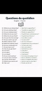 Daily English Questions for Beginners Partie 7 | anglais facile