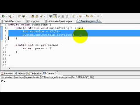 Java Tutorial - Methods (or functions)