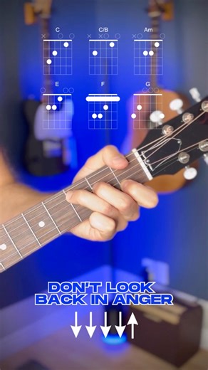 144K views · 810 reactions | don’t look back in anger (oasis) guitar tutorial #acousticguitar #guitarlesson #easyguitarsongs #learnguitar #guitartutorial #oasis | Guitar Coaching Online | Facebook