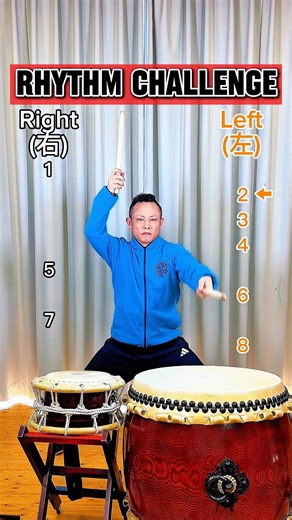 コレは簡単かな⁇ #rhythmchallenge リズムチャレンジ #Escalating 徐々に難しく#setbasic セット打ち基本 #Japanesedrum 和太鼓 #kotetsu 小鉄