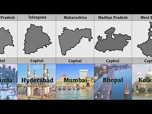 🇮🇳 Capital of all States and Union territories in India | Learn All the State Capitals in India!