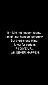 That’s the thing about giving up… you’ll NEVER know how good your life could’ve been. #NEVERGIVEUP 🎵I NEVER GIVE UP - Fearless Motivation 👊🏽 Use the audio in your own video and tag us @fearlessmotivationofficial for a feature. #motivation #motivational #mindset #motivationalquotes #growth #success #life | Fearless Motivation
