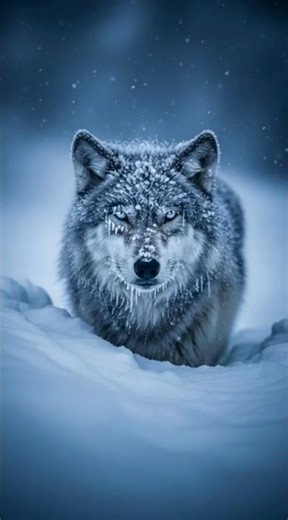 Frozen Solid _ Rescuing a Wild Wolf Trapped in Ice 🧊