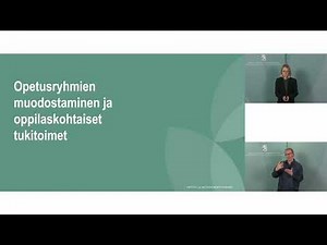 Opetusryhmien muodostaminen ja oppilaskohtaiset tukitoimet