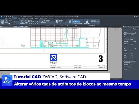 Tutorial CAD: Como Alterar os Valores dos Tags de Atributos de Vários Blocos ao mesmo Tempo no ZWCAD