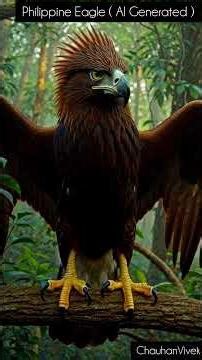 Philippine Eagle or the Monkey Eating Eagle #nature #predators