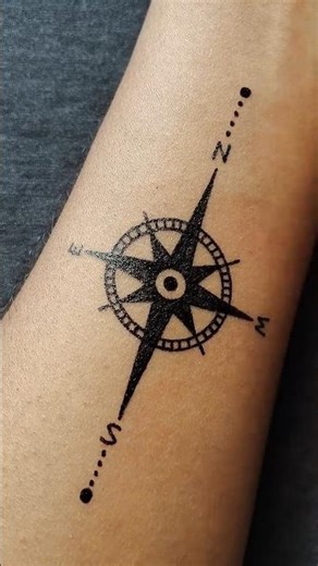 Compass🧭 Tattoo design #parvezar8ist #tattooideas #shorts