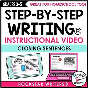 Closing Sentences Video- Downloadable | PARAGRAPH WRITING