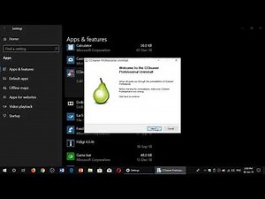Windows 10 Cleanup your PC by removing unused Software to speed it up