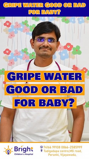 23K views · 1.2K reactions | Can we gripe water to babies? Is it safe? Does it actually work? Any side effects? Know from the best children’s doctor @drsrinivasrekapalli @karthik91190 @brightchildhealth #gripewater #placebo #gripewaterforbaby #gripewateroriginal #avoidgripewater #sayno #teambright #brightchildrenshospital #telugu #childhealthinfoparents | Bright Children's Hospital -The pediatric superspeciality hospital | Facebook