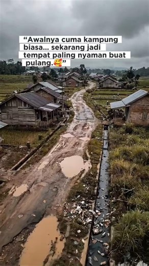 Dulu Jalanan Rusak & Sepi… Sekarang Jadi Desa Impian!😯#renovasi #beforeafter #transformasi