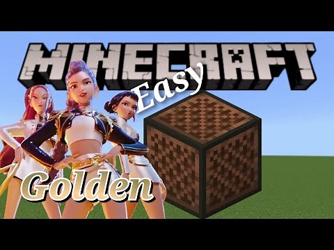How to make K-Pop Demon Hunters Golden in Minecraft (easy)