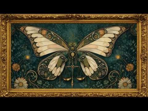 Butterfly Ambience | Living Frame Art for Smart TVs | Moody Emerald Art (1 Hour)