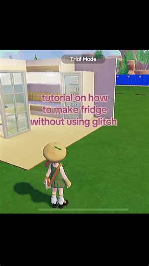 how to make fridge or refrigerator in heartopia without using glitch. all the credit to who invented this method first 💌 #heartopia #heartopiabuilds #heartopiatutorial #heartopiakitchen #fridge