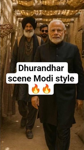 “Dhurandhar Viral Scene but Modi Style 🔥 #Dhurandhar #AkshayeKhanna #ai #ModiEdit #BollywoodTrending
