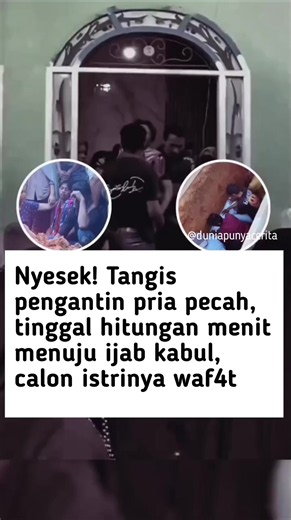 Suasana yang seharusnya dipenuhi kebahagiaan berubah menjadi duka mendalam. Seorang calon pengantin perempuan dilaporkan men1ngg*l dunia hanya beberapa saat sebelum prosesi ijab kabul dilangsungkan. Keluarga, kerabat, dan para tamu yang telah hadir untuk menyaksikan momen sakral tersebut tak kuasa menahan air mata. Sang calon mempelai pria di Desa Baturata Paleleh itu pun tampak terpukul dan menangis histeris setelah mengetahui wanita yang akan dinikahinya telah mengembuskan napas terakhir, pada