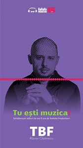 HaHaHa Production sărbătorește 15 ani de HIT-uri, de artiști ce au devenit idolii generațiilor prezente, 15 ani de muzică. Și pentru că știu totul despre acest domeniu, la 15 ani sărbătoresc împreună cu toată România frumusețea muzicii, pe 1 Octombrie când este Ziua Internațională a Muzicii. Înregistrează mesajul tău sau un sunet drag ție pe: https://tuestimuzica.hahahaproduction.com/ TU ești Muzica! | TBF
