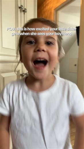 she’s obsessed with him😭 #littlesister #boyfriend #valentinesday | boyfriend