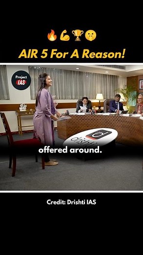 AIR 5 For A Reason! 🤫🏆🔥 UPSC Interview | IAS Motivational Video