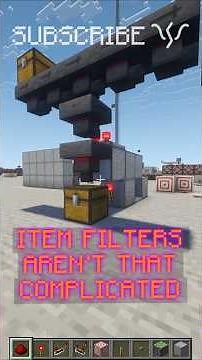 How ITEM FILTERS WORK! BREAKING DOWN ITEM FILTERS! | Redstone with PsiVolt #minecraft #redstone