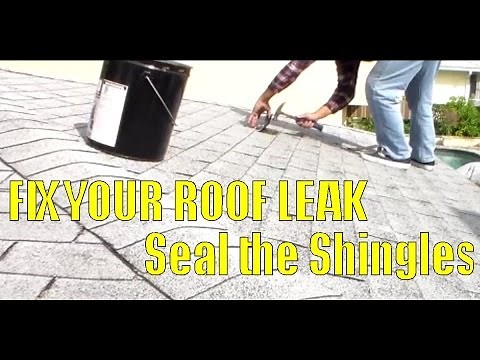 How to Fix Roof Leak by Sealing Area of Asphalt Shingles