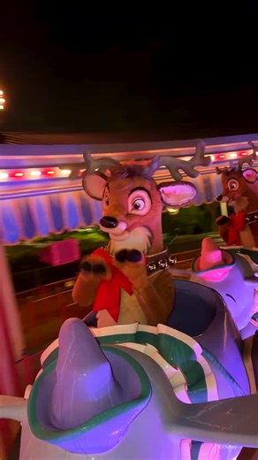 Disney Parks on Instagram: "JUST IN: Santa’s Reindeer seen dancing and prancing at Magic Kingdom 🦌✨ #DisneyHolidays"