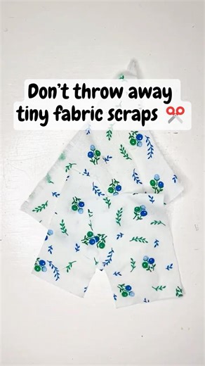 Don’t Throw Away Fabric Scraps – Sew This Mini Puffy Bow Keychain! ✂️🎀