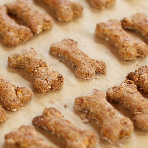 1.4M views · 4.5K reactions | Treat your furry friends with this peanut butter and carrot dog biscuit recipe from Milly Cookbook! Full recipe: https://taste.md/2ctwayB | Tastemade UK | Facebook