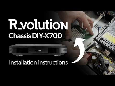 R_volution Chassis DIY-X700 Installation Instructions 4K UHD Blu-ray Player