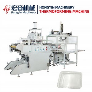 [Hot Item] Dome Flat Lid Plastic Thermoformed Packaging Machine for PVC/Pet/PS/OPS Material