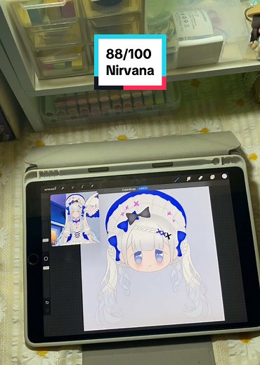 Chibi Art Creation in Procreate: 88/100 Day