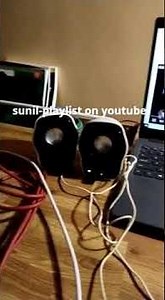 Simple Karaoke setup with scarlett audio interface, condenser mic and laptop external speakers