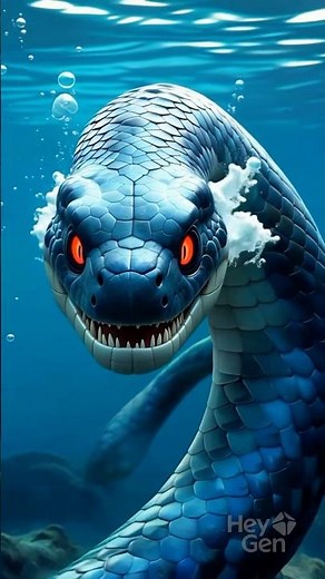 Underwater Giant Snake Attack 🐍 | Terrifying Sea Monster 3D Animation | Epic Ocean Battle #shorts