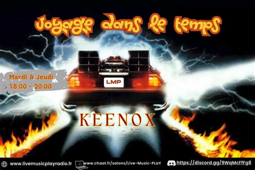 Retrouvez votre Animateur Keenox De 18H00 A 20H00 Le Mardi 28 Octobre sur votre web Radio Live Music-Play https://livemusicplayradio.fr/ Vous pouvez nous rejoindre aussi sur : https://www.chaat.fr/salons/livemusicplayradio | Radio Live Music-PLaY