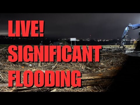 LIVE Significant Flooding Getting Worse - Log Jam