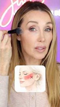 Lifted blush placement vs cheek apples #makeuphacks #blush #makeup