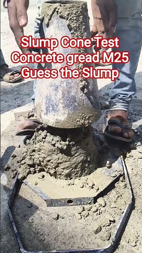 Slump Cone Test Workability test of Concrete gread M25 How to Use Slump