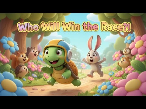 🐢 Turtle vs 🐇 Rabbit Race – Slow and Steady Wins! | Fun 3D Animated Story for Kids