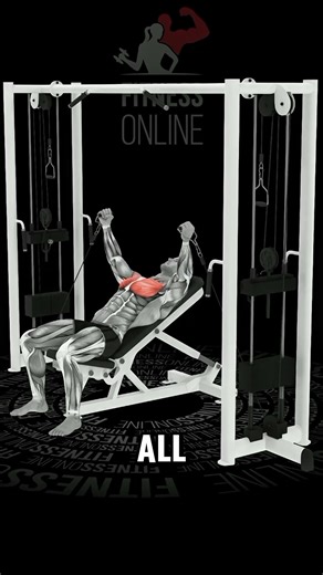 lncline Bench Cable Crossover | Upper Chest Isolation & Definition! #gymmotivation #motivation #fact