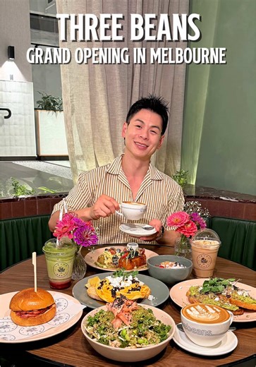 New cafe in Melbourne Melbourne—listen up! Three Beans from Sydney just landed. [Grand Opening Promo] Tuesday 3 March: $8 sandwiches—Reuben or Halloumi Turkish—til sold out. Grab a coffee, snag a seat, and pick your bite: French toast, chilli scramble, avo, Japanese chicken bowl… or bacon & egg roll, grab-and-go. This is your new local. Go! Thank you to @threebeanscoffee and @morus_brandmanagement for the invitation 🫶💌 [invited] #cafe #new #melbourne #food #foodie @threebeans