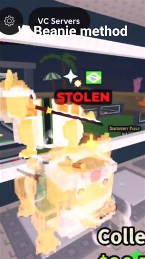 Stealing from my freind using beanie method #roblox #gaming #stealabrainrot