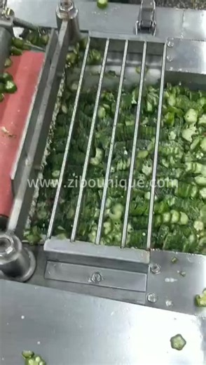 Okra cutting machine #okra