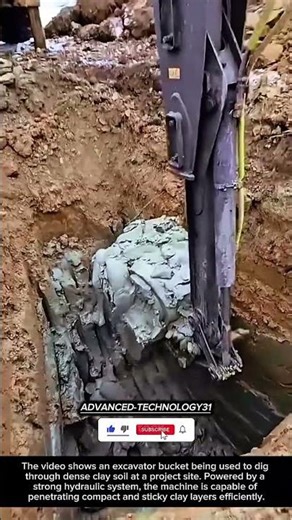 Clay Excavation Process Using an Excavator Bucket !! #innovation #tool #ideas