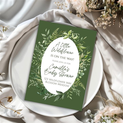 Printable Baby Shower Invitation Digital Download, Gender Neutral Baby Shower Invite Editable Wildflower Baby Sprinkle Invitation Template - Etsy Australia