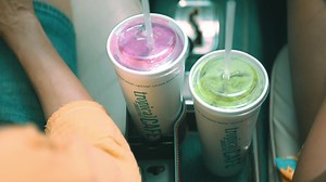 Saved you a seat at our sandbar! Get our Watermelon Mojito® Smoothie and BBQ Shrimp Quesadilla before they’re gone. Check out our other poolside flavors this summer! | Tropical Smoothie Cafe