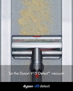 Scientific proof of a deep clean. Dyson's v15 Detect measures microscopic dust particles. A piezo sensor counts dust particles passing through the inlet 15,000 times a second. The sensor converts the acoustic vibrations of picked-up particles into an electrical signal, allowing the vacuum to intelligently react when more dust is identified.³ Learn more: http://ms.spr.ly/6185VFKS5 | Dyson