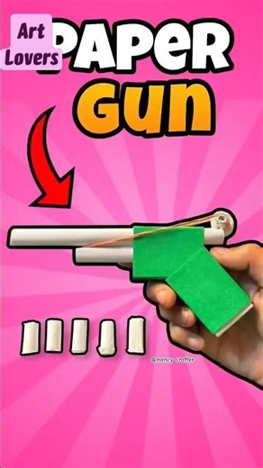How to Make a Easiest Paper Gun 🔫 #shorts​ #diy​ #craft​ #origami​ #viralsong