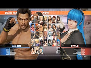 DEAD OR ALIVE 6｜DIEGO vs KULA DIAMOND｜デッド オア アライブ6『ディエゴ vs クーラ･ダイアモンド』｜【Gameplay】【Playthrough】