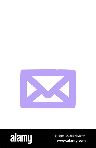 jumping motion animation of envelope letter symbol Stock Video Footage - Alamy