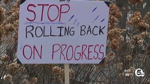 Akron group protests in response to DEI rollback and immigration